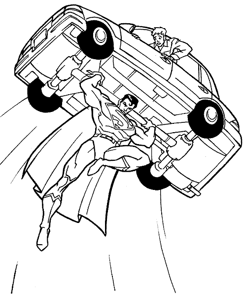 Superman Coloring Pages 12