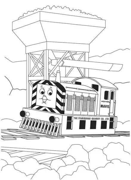 Thomas Coloring Pages 9