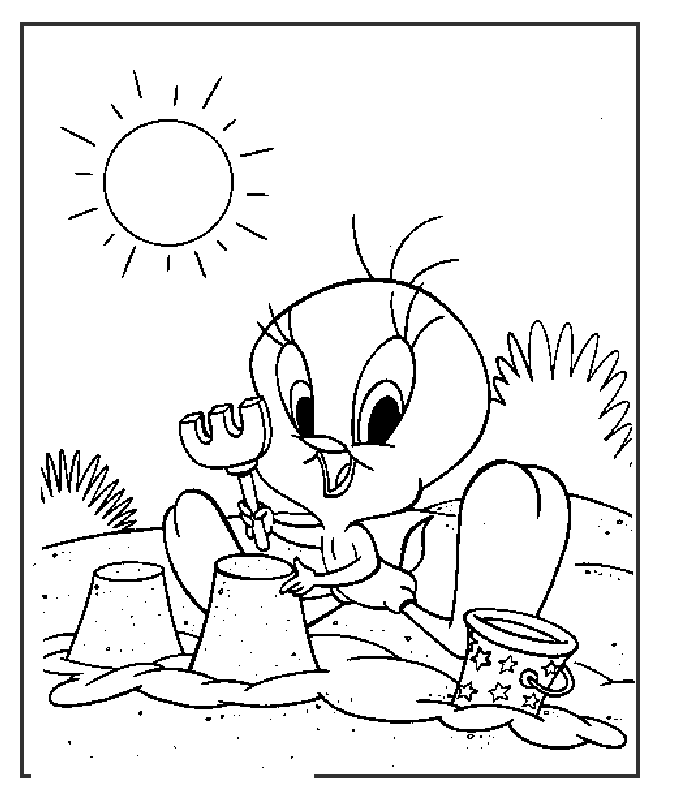 Tweety Coloring Pages 7