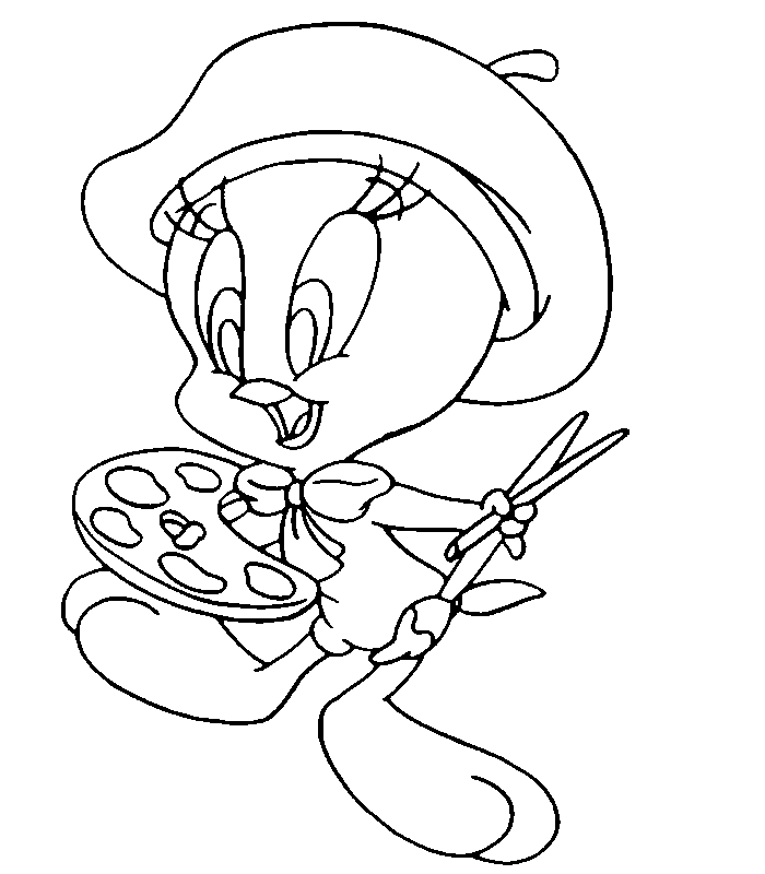 Tweety Coloring Pages 8