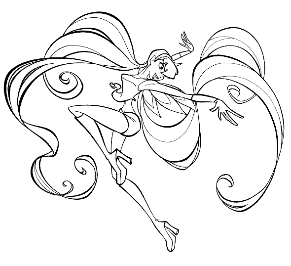 Winx Club Coloring Pages 8
