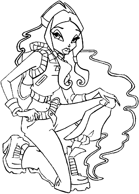 Winx Club The Enchantix Coloring Pages 6
