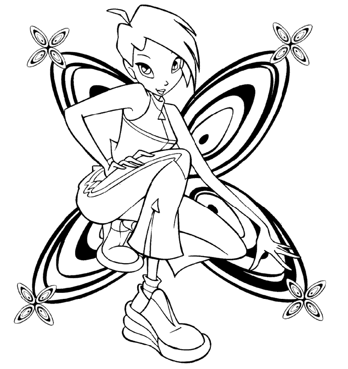 Winx Club The Enchantix Coloring Pages 9