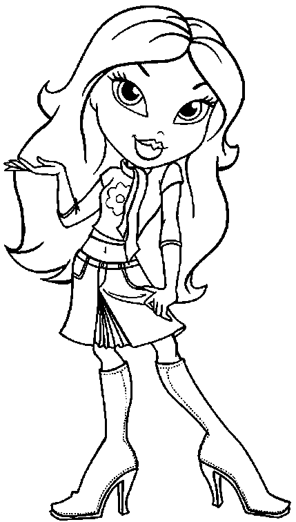 bratz coloring  bratz coloring pages  printable coloring pages